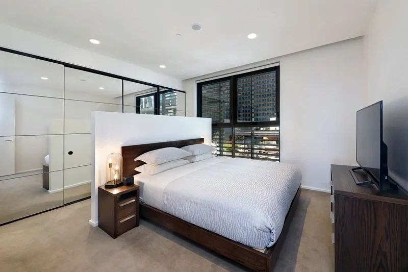 Master bedroom with serene outlook