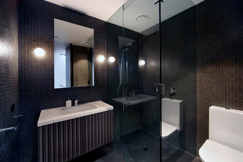 Main bathroom in the Grand Townhome Residence