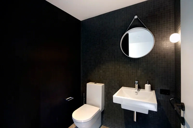 Powder room in the Grand Townhome Residence