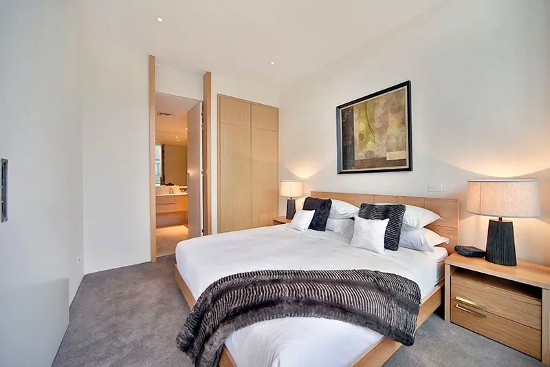 Master bedroom in the Brighton penthouse