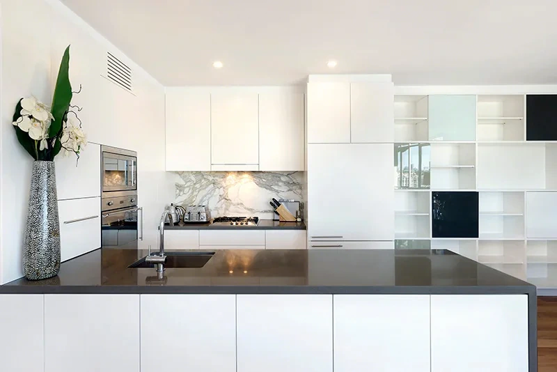 Considered kitchen with modern appliances